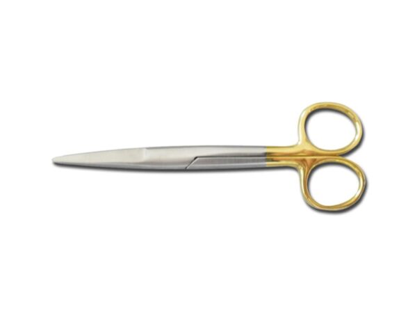 Forbici Mayo Chirurgiche in Carburo di Tungsteno Rette 14,5 cm Linea Gold - 5 pz