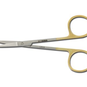 Forbici Chirurgiche Iris in Carburo di Tungsteno Rette 11,5 cm Linea Gold - 6 pz