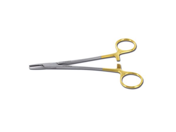 Porta Aghi Mayo Hegar in Carburo di Tungsteno Linea Gold 18 cm - 4 pezzi