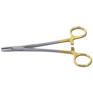 Porta Aghi Mayo Hegar in Carburo di Tungsteno C.T. Linea Gold 20 cm - 4 pezzi