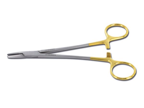 Porta Aghi Mayo Hegar in Carburo di Tungsteno Acciaio Inox AISI 410 - 26 cm - 3