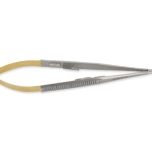 Porta Aghi Castroviejo in Carburo di Tungsteno Retto 18 cm - Linea Gold - 4 pz
