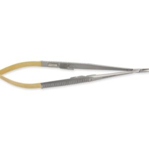 Porta Aghi Castroviejo C.T. Retto 14 cm Punte Zigrinate CT - 5 pz