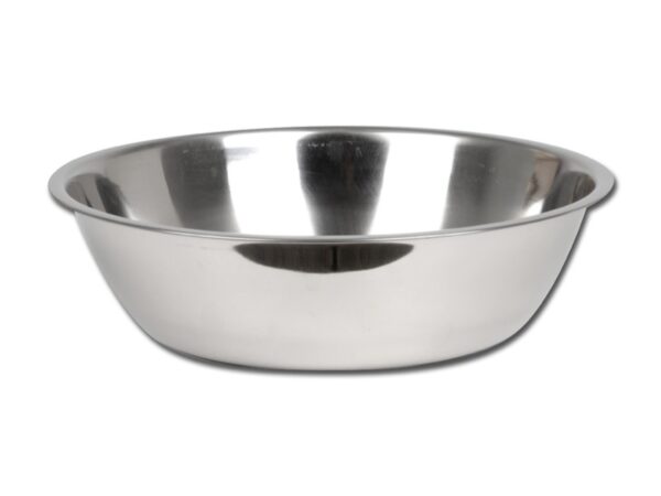 Bacinella Inox AISI 304 18/8 Autoclavabile 121°C diametro 318 mm h 84 mm - 5 pz