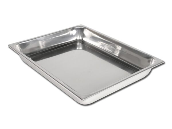 Vassoio Portastrumenti in Acciaio Inox AISI 304 con Bordi Angolati 380x304x50 mm