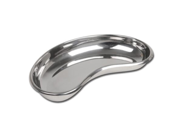 Bacinella Reniforme Inox AISI 304 Autoclavabile 121°C 280x141x40 mm - 12 pz