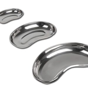Bacinella Reniforme Inox AISI 304 Autoclavabile 121°C 280x141x40 mm - 12 pz - 2