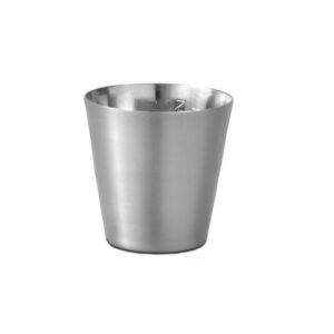 Bicchiere per Medicine in Acciaio Inox Graduato 60 ml, 53x53 mm - 30 pezzi