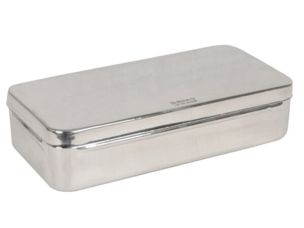 Scatola in Acciaio Inox Autoclavabile 134°C 25x12x6 cm - 8 pezzi