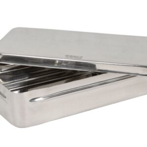 Scatola in Acciaio Inox Autoclavabile 134°C 25x12x6 cm - 8 pezzi - 2
