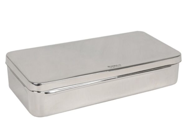 Scatola Porta Ferri in Acciaio Inox 30x15x6 cm Autoclavabile 134°C - 6 pezzi