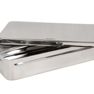 Scatola Porta Ferri in Acciaio Inox 30x15x6 cm Autoclavabile 134°C - 6 pezzi - 2