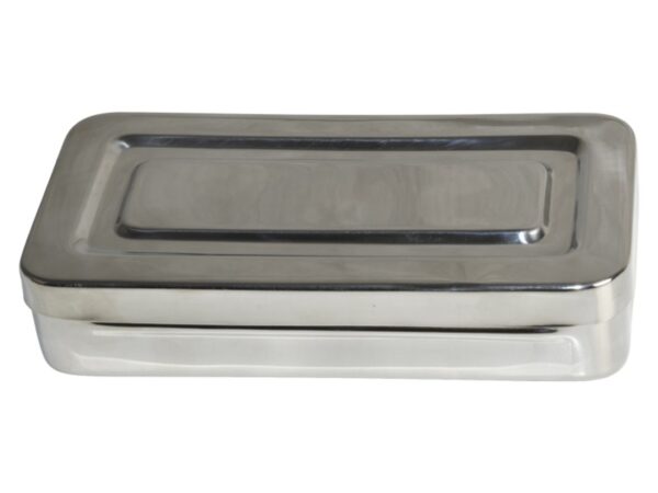 Scatola in Acciaio Inox Autoclavabile 134°C 20x10x4 cm - 15 pezzi