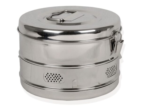 Container Cilindrico per Sterilizzazione Drum Diametro 240 x h 160 mm - 4 pezzi