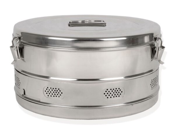 Container Cilindrico per Sterilizzazione Drum diametro 340 x h 180 mm - 3 pezzi