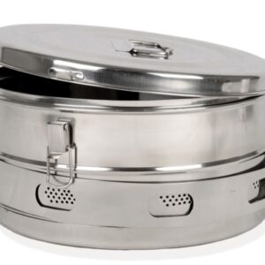 Container Cilindrico per Sterilizzazione Drum diametro 340 x h 180 mm - 3 pezzi - 2