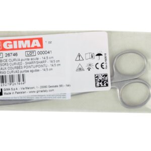 Forbice Chirurgica Curva Punte Acute in Acciaio Inox - 14,5 cm - 40 pezzi - 2