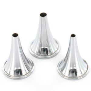 Set 3 Speculum Auricolari Hartmann in Acciaio Inox diametro 4, 5, 6 mm - 75 pz