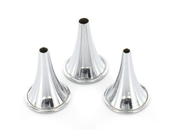 Set 3 Speculum Auricolari Hartmann in Acciaio Inox diametro 4, 5, 6 mm - 75 pezz