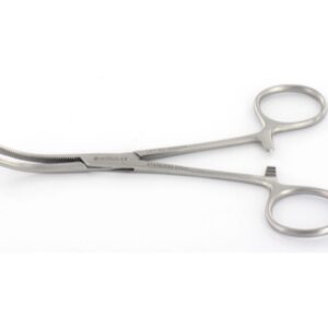 Pinza Emostatica Kocher in Acciaio Inox Curva 16 cm 1x2 Denti - 25 pezzi