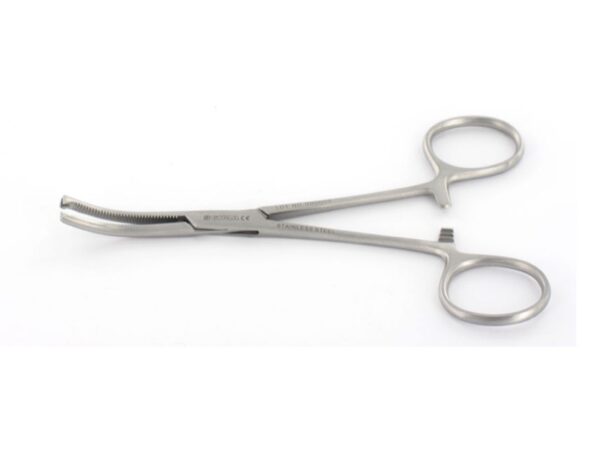 Pinza Emostatica Kocher in Acciaio Inox Curva 16 cm 1x2 Denti - 25 pezzi