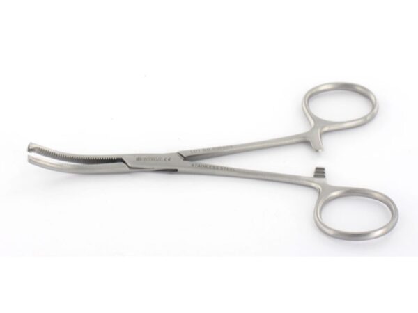 Pinza Emostatica Kocher in Acciaio Inox Curva 18 cm 1x2 - 25 pezzi