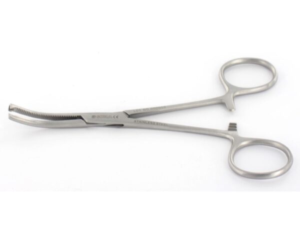 Pinza Emostatica Kocher in Acciaio Inox Curva 1x2 Denti - 20 cm - 20 pezzi