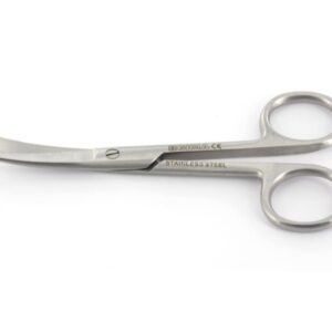 Forbici Chirurgiche Curve in Acciaio Inox Punte Alterne 18 cm - 25 pezzi