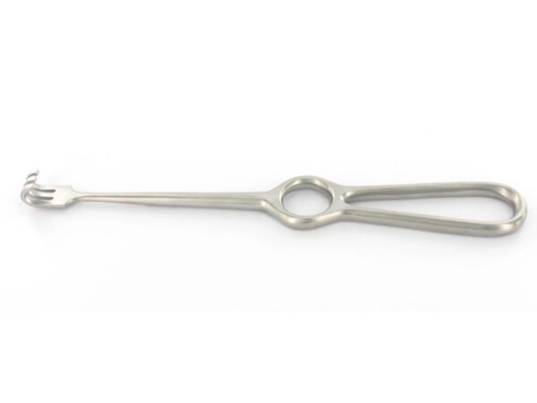 Retrattore Volkmann in Acciaio Inox 3 Denti Smussi - 22 cm - 10 pezzi