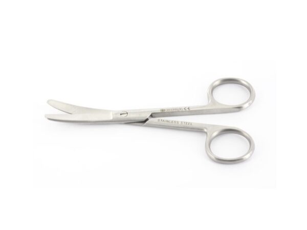 Forbici Chirurgiche Curve in Acciaio Inox con Punte Smusse 11,5 cm - 40 pezzi