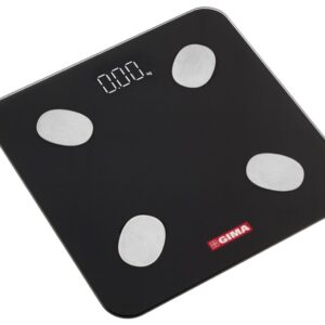 Bilancia Impedenziometrica Gimafit Nera con App e Bluetooth 5.0 - 5 pezzi - 1