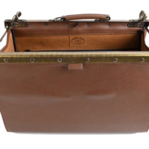Borsa Medica Grande Polus Skay Rigida - 45x20x25 cm - Cognac - 2