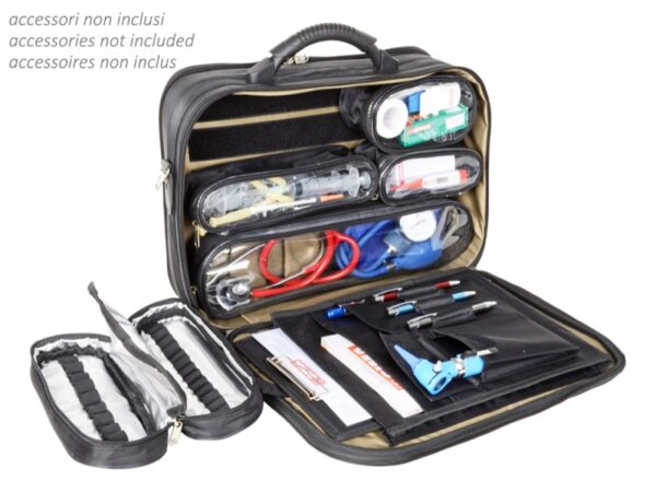 Borsa Medica Professional Vuota con Buste Trasparenti e Portafiale - 2 pezzi
