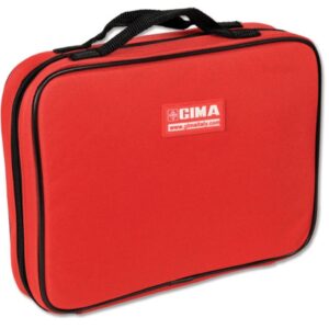 Borsa Portafiale Maxi in Poliestere 600D Rossa 29x24x7 cm, 46 Fiale - 8 pezzi - 1