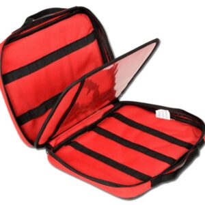 Borsa Portafiale Maxi in Poliestere 600D Rossa 29x24x7 cm, 46 Fiale - 8 pezzi - 2