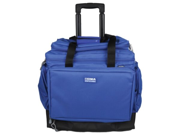 Borsa Trolley Smart in Poliestere 600D Media 56x32,5x49 cm Blu - 2 pezzi