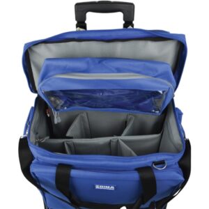 Borsa Trolley Smart in Poliestere 600D Media 56x32,5x49 cm Blu - 2 pezzi - 3
