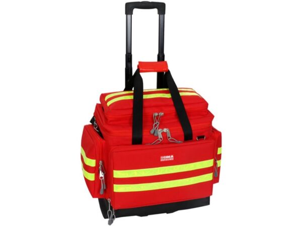 Borsa Emergenza Smart con Trolley Media 56 x 32,5 x 49 cm Rossa