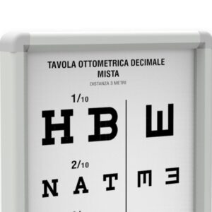 Ottotipo Non Luminoso Decimale Misto 3 metri - 2 pezzi - 3