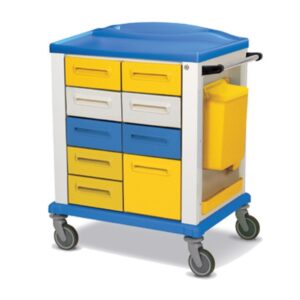 Carrello Basic Standard con 9 Cassetti - Giallo