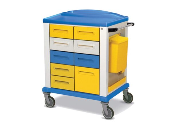 Carrello Basic Standard con 9 Cassetti - Giallo