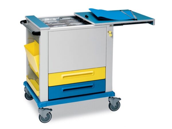 Carrello Portacartelle con Top Scorrevole per Formato A3/A4