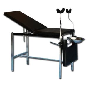 Lettino per Ginecologia Standard con Reggigambe in Tubo Cromato Portata 110 kg