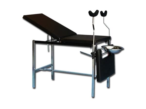 Lettino per Ginecologia Standard con Reggigambe in Tubo Cromato Portata 110 kg