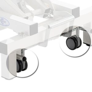Kit Ruote Retrattili per Lettino diametro 6,5 cm - 1