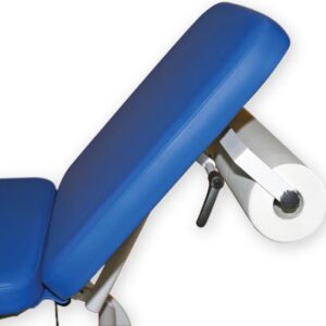 Lettino Visita King Elettrico, Altezza 48-95 cm, Testata Reclinabile - Blu - 2