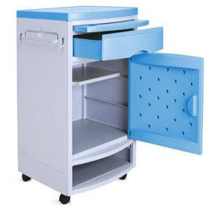 Comodino Medea in ABS con Portascarpe Integrato per Letto Ospedaliero - 2