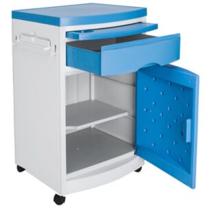 Comodino Medea in Plastica ABS Smontato - 2 pezzi - 2