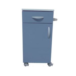 Comodino Ospedaliero Febo Blu Avio RAL 5014 - 42x40x80 cm