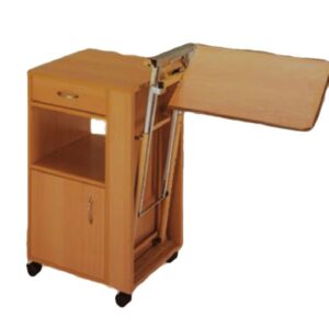 Comodino in Legno ad Altezza Regolabile con Vassoio Reclinabile per 27672/3